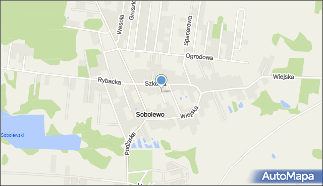 Sobolewo gmina Grabówka, Sobolewo, mapa Sobolewo gmina Grabówka