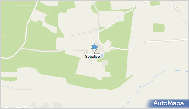Sobolice gmina Bytom Odrzański, Sobolice, mapa Sobolice gmina Bytom Odrzański