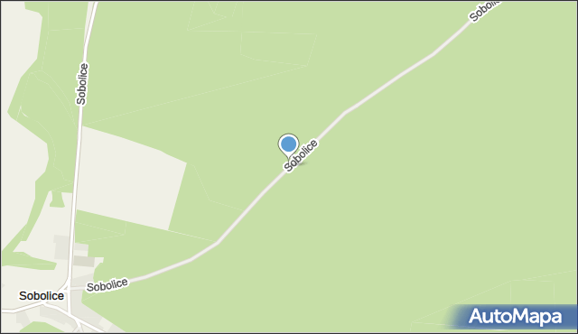 Sobolice gmina Przewóz, Sobolice, mapa Sobolice gmina Przewóz