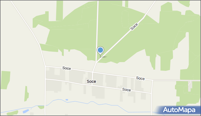 Soce, Soce, mapa Soce