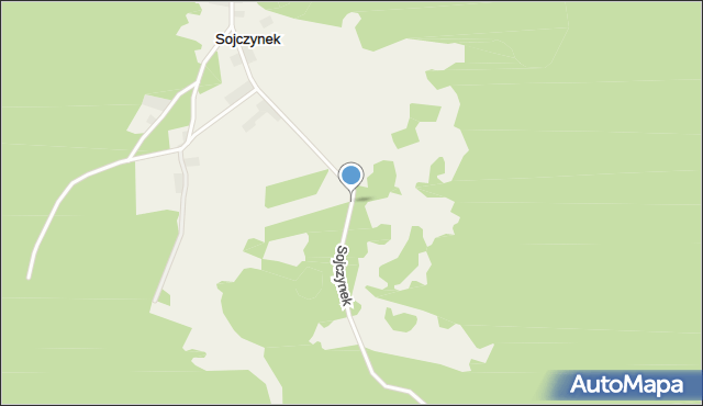 Sojczynek, Sojczynek, mapa Sojczynek