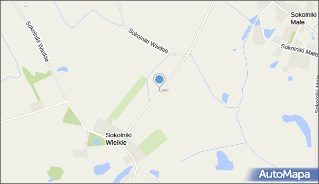 Sokolniki Wielkie, Sokolniki Wielkie, mapa Sokolniki Wielkie