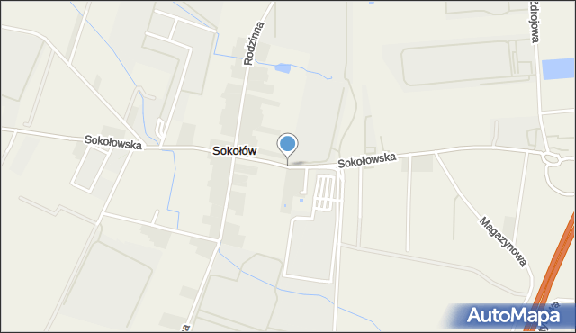 Sokołów gmina Michałowice, Sokołowska, mapa Sokołów gmina Michałowice