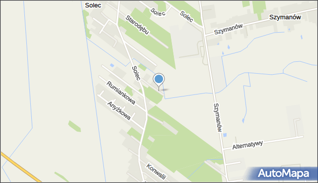 Solec gmina Góra Kalwaria, Solec, mapa Solec gmina Góra Kalwaria