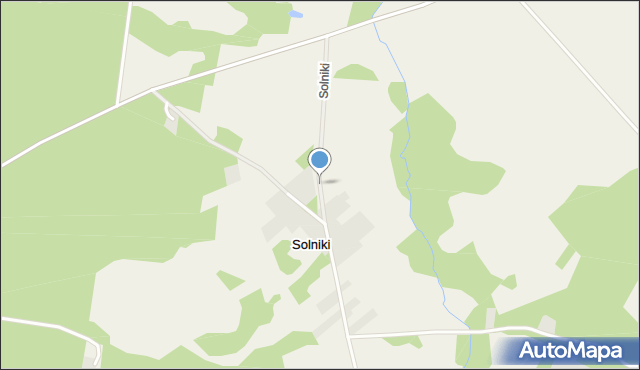 Solniki gmina Zabłudów, Solniki, mapa Solniki gmina Zabłudów