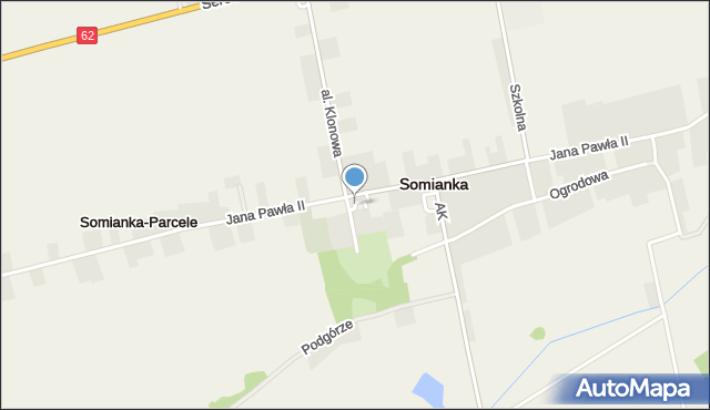 Somianka-Parcele, Somianka-Parcele, mapa Somianka-Parcele
