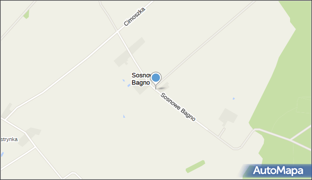 Sosnowe Bagno, Sosnowe Bagno, mapa Sosnowe Bagno