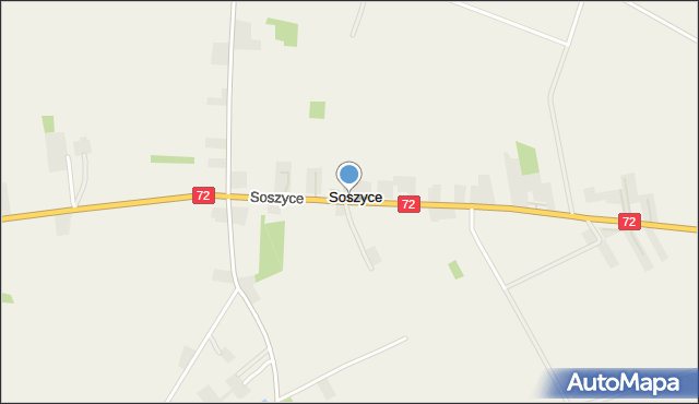 Soszyce gmina Rawa Mazowiecka, Soszyce, mapa Soszyce gmina Rawa Mazowiecka