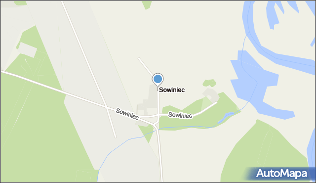 Sowiniec gmina Mosina, Sowiniec, mapa Sowiniec gmina Mosina