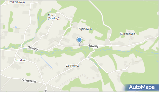 Sowliny, Sowliny, mapa Sowliny