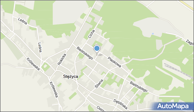 Stężyca powiat rycki, Sosnowa, mapa Stężyca powiat rycki