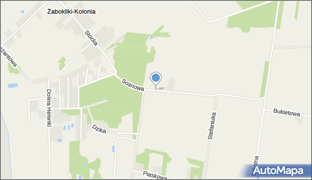 Stok Lacki-Folwark, Sosnowa, mapa Stok Lacki-Folwark