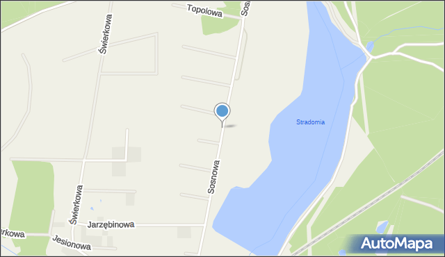 Stradomia Wierzchnia, Sosnowa, mapa Stradomia Wierzchnia
