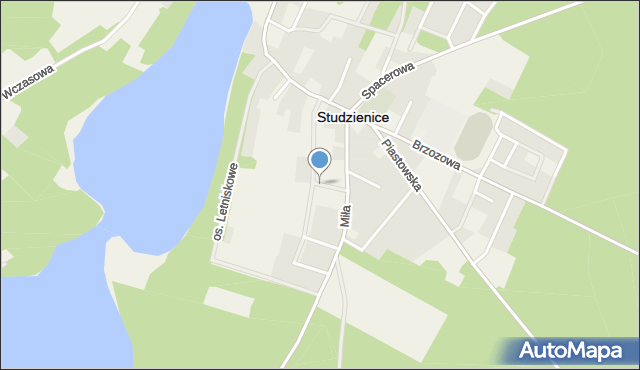 Studzienice powiat bytowski, Sosnowa, mapa Studzienice powiat bytowski