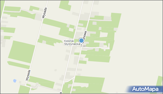 Styrzyniec, Sosnowa, mapa Styrzyniec