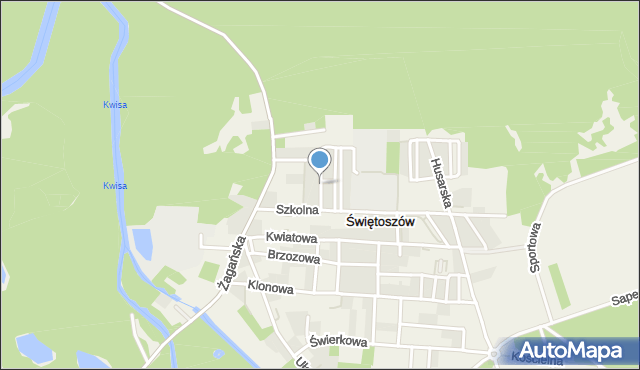 Świętoszów, Sosnowa, mapa Świętoszów