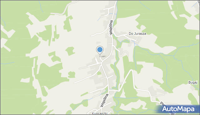 Świnna powiat żywiecki, Sosnowa, mapa Świnna powiat żywiecki