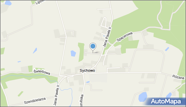 Sychowo, Solidarności, mapa Sychowo