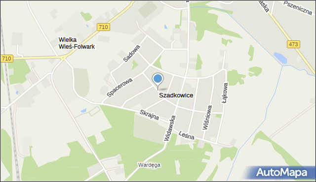 Szadkowice-Ogrodzim, Sosnowa, mapa Szadkowice-Ogrodzim