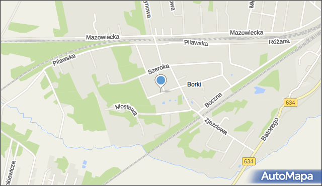 Tłuszcz powiat wołomiński, Sosnowa, mapa Tłuszcz powiat wołomiński