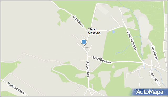Trzebinia powiat chrzanowski, Sosnowa, mapa Trzebinia powiat chrzanowski