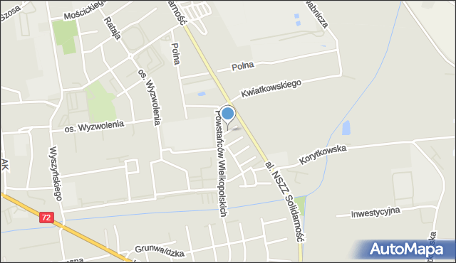 Turek, Sosnowa, mapa Turka