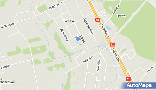 Warszawa, Sortowa, mapa Warszawy