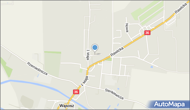 Wąsosz powiat górowski, Sosnowa, mapa Wąsosz powiat górowski