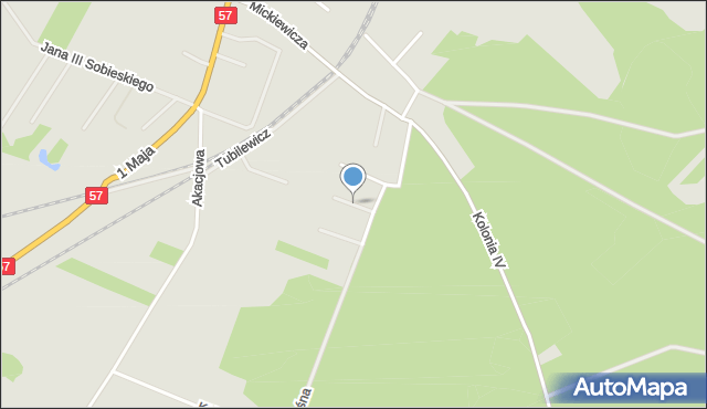 Wielbark powiat szczycieński, Sosnowa, mapa Wielbark powiat szczycieński