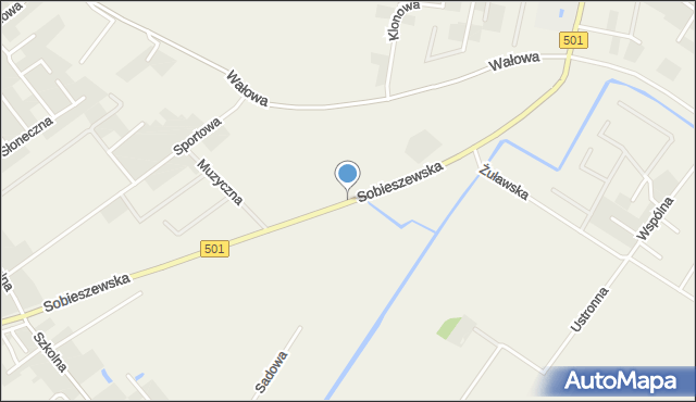 Wiślinka, Sobieszewska, mapa Wiślinka