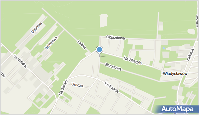 Władysławów gmina Żabia Wola, Sosnowa, mapa Władysławów gmina Żabia Wola