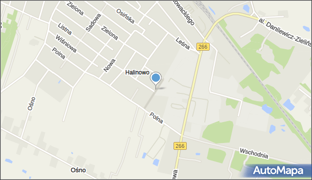Aleksandrów Kujawski, Spokojna, mapa Aleksandrów Kujawski