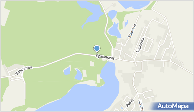 Borówno gmina Dobrcz, Spacerowa, mapa Borówno gmina Dobrcz