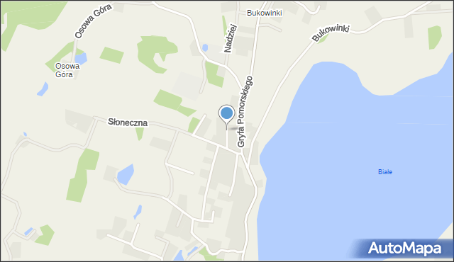 Chmielno powiat kartuski, Spokojna, mapa Chmielno powiat kartuski