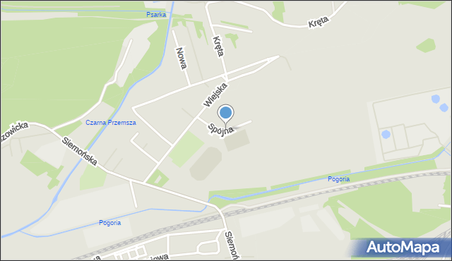 Dąbrowa Górnicza, Spójna, mapa Dąbrowa Górnicza