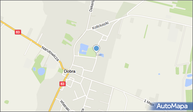 Dobra powiat turecki, Sperczyńskiego Ludwika, ks., mapa Dobra powiat turecki