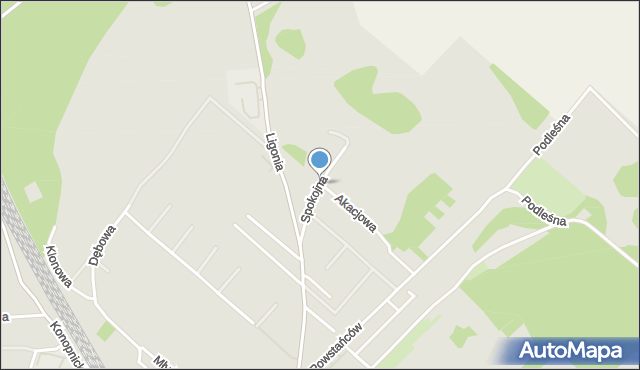 Gogolin powiat krapkowicki, Spokojna, mapa Gogolin powiat krapkowicki