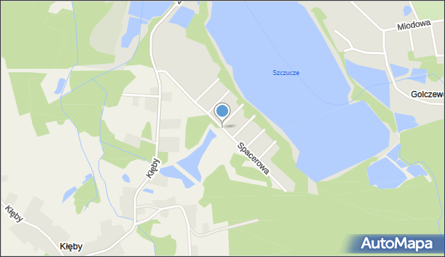 Golczewo powiat kamieński, Spacerowa, mapa Golczewo powiat kamieński