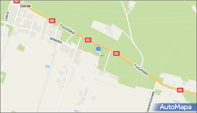 Górsk, Spółdzielcza, mapa Górsk