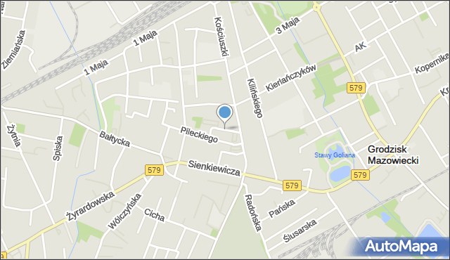 Grodzisk Mazowiecki, Spółdzielcza, mapa Grodzisk Mazowiecki