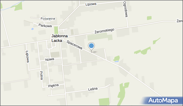Jabłonna Lacka, Spacerowa, mapa Jabłonna Lacka