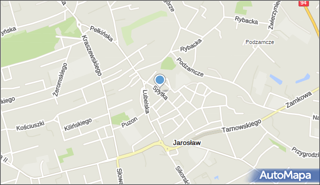 Jarosław, Spytka z Jarosławia, mapa Jarosławia