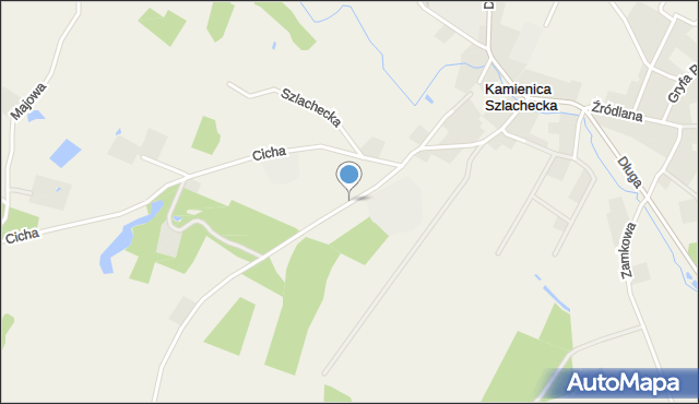 Kamienica Szlachecka, Spacerowa, mapa Kamienica Szlachecka