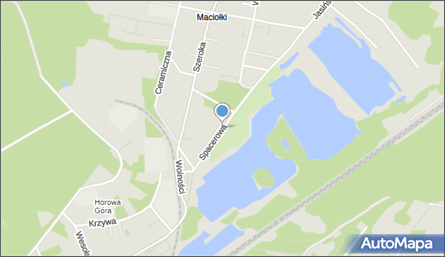 Kobyłka, Spacerowa, mapa Kobyłka