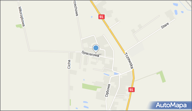 Kolnik, Spacerowa, mapa Kolnik