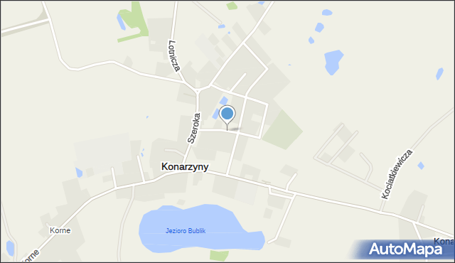 Konarzyny powiat chojnicki, Spacerowa, mapa Konarzyny powiat chojnicki