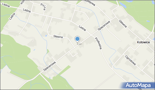 Kotowice gmina Siechnice, Spacerowa, mapa Kotowice gmina Siechnice