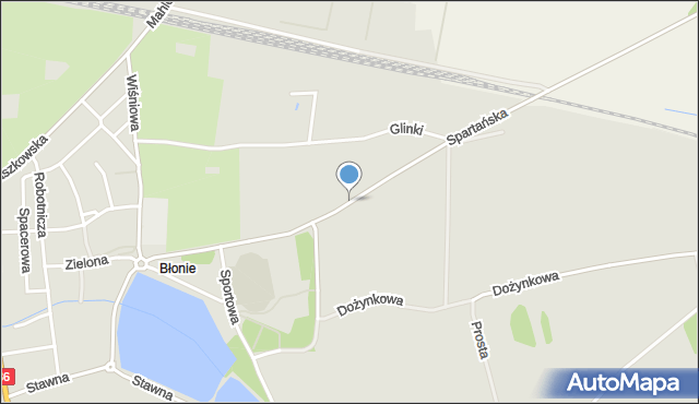 Krotoszyn, Spartańska, mapa Krotoszyna