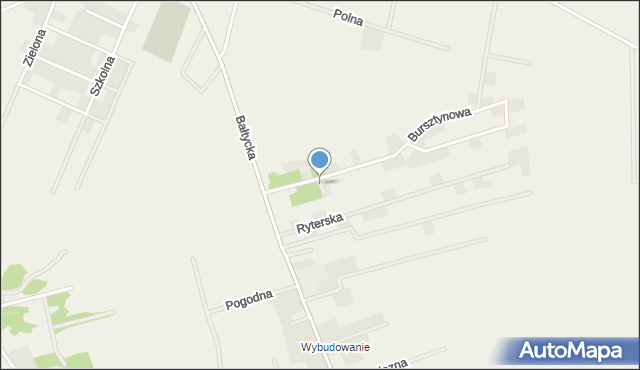 Łebcz, Spokojna, mapa Łebcz