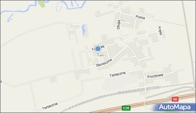 Łęczyce powiat wejherowski, Spokojna, mapa Łęczyce powiat wejherowski
